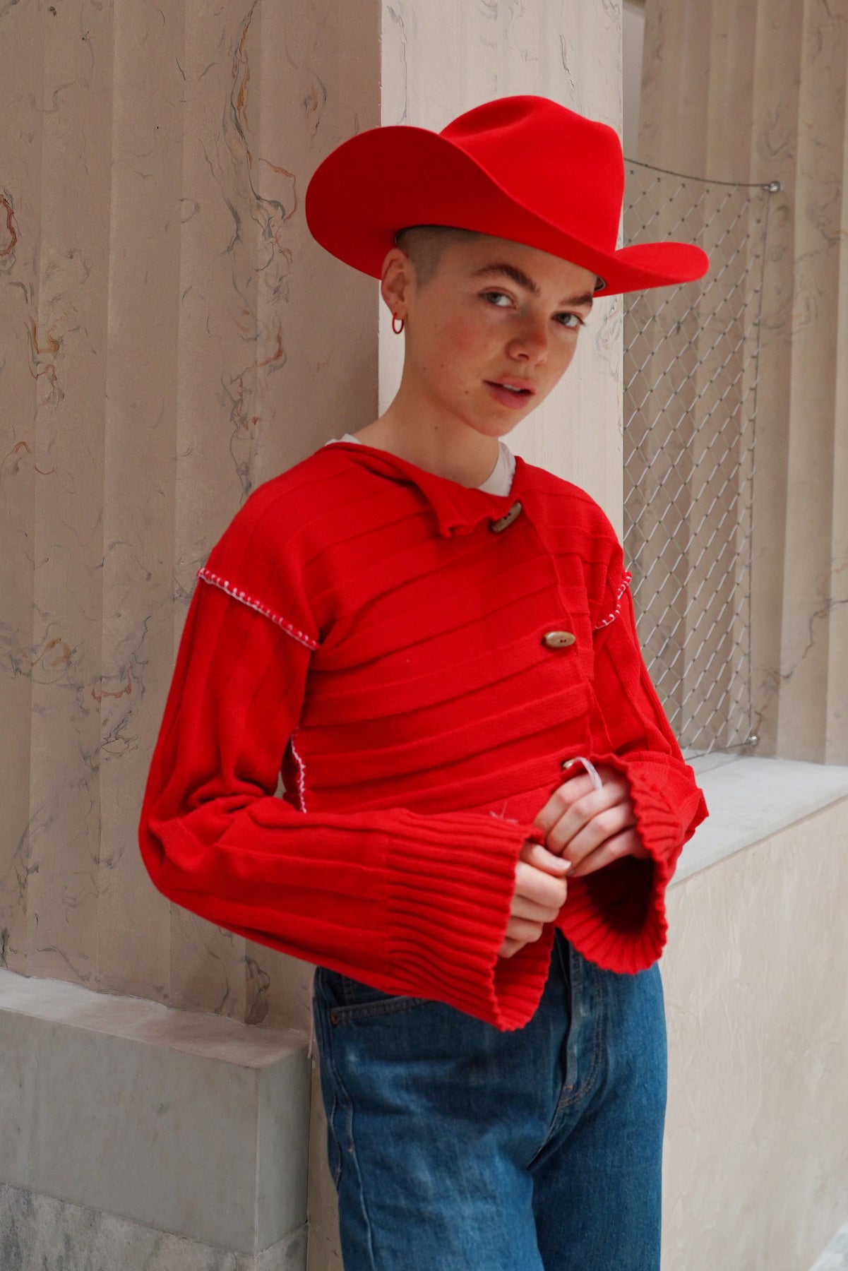 Red cowboy hat