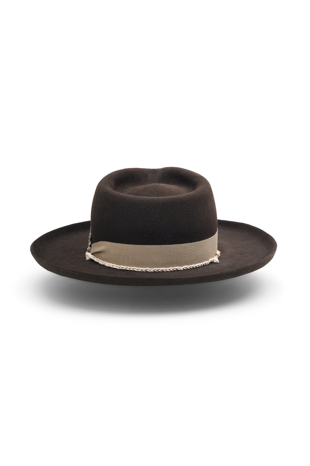 dark brown fedora hat