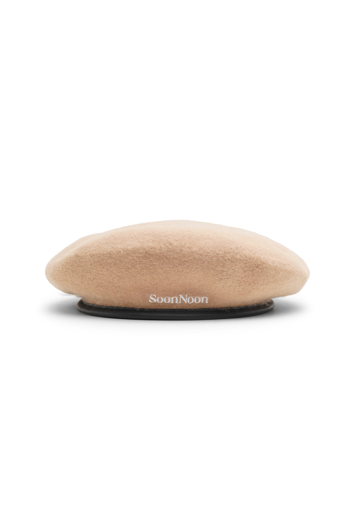 beige wool beret