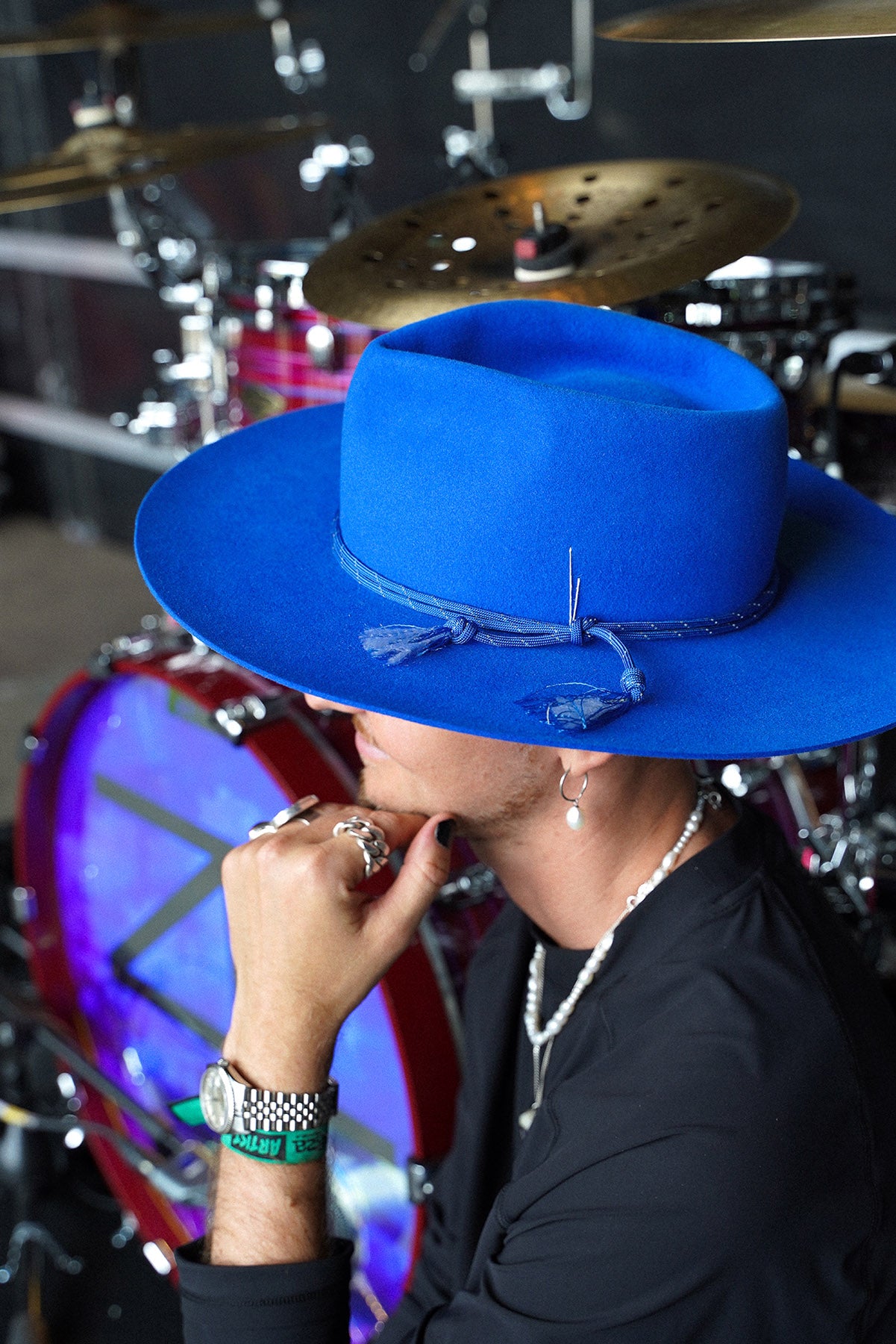 Blue fedora fur felt hat by SoonNoon – SoonNoon Hats