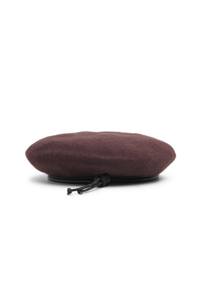 dark brown wool beret by SoonNoon 