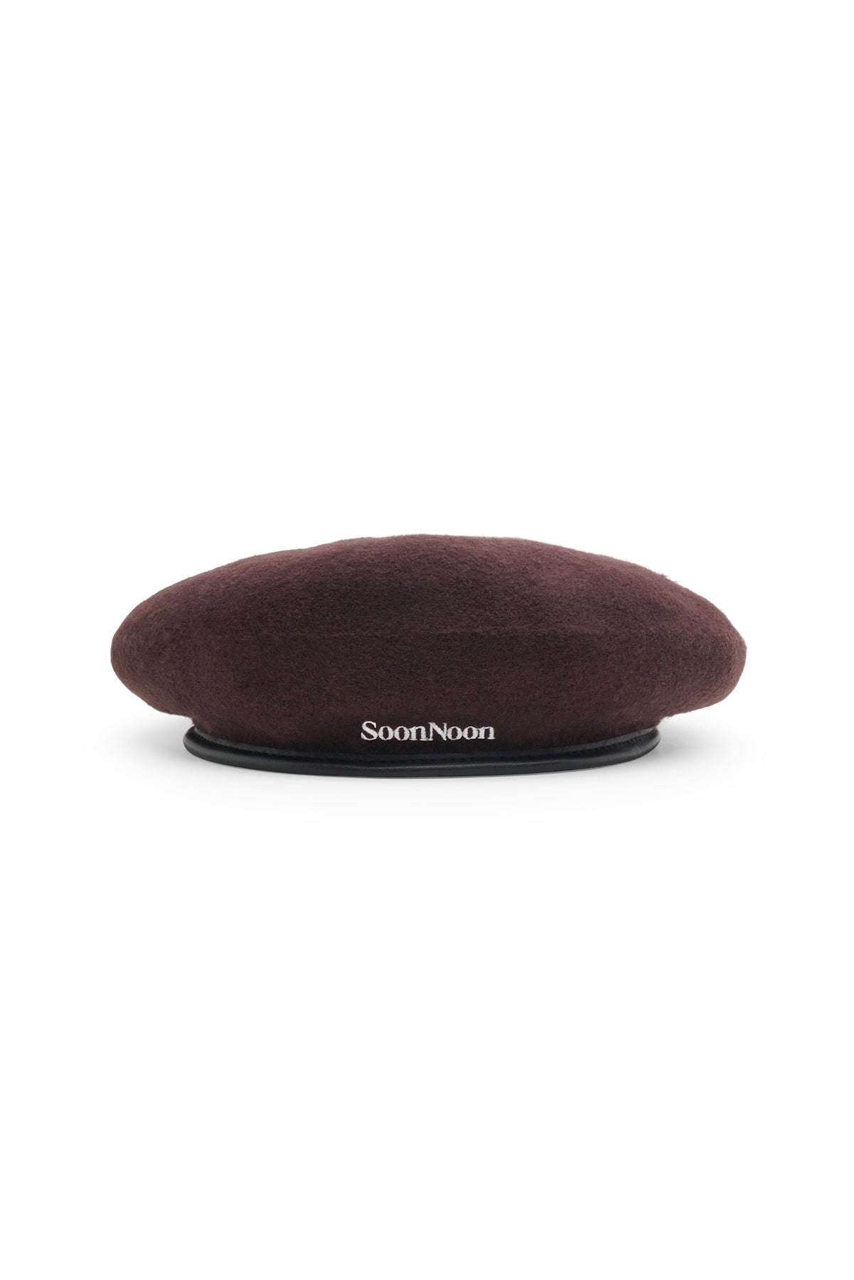 dark brown wool beret by SoonNoon 