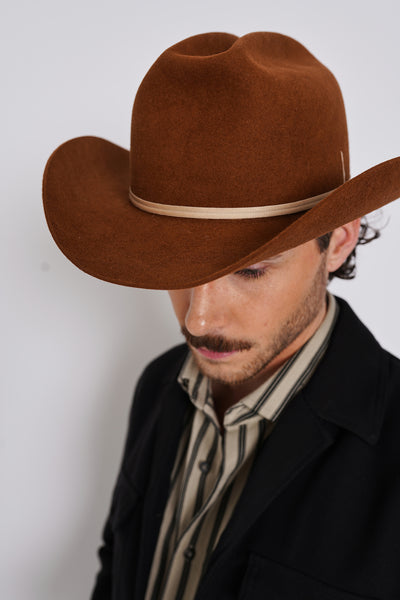 brown cowboy hat