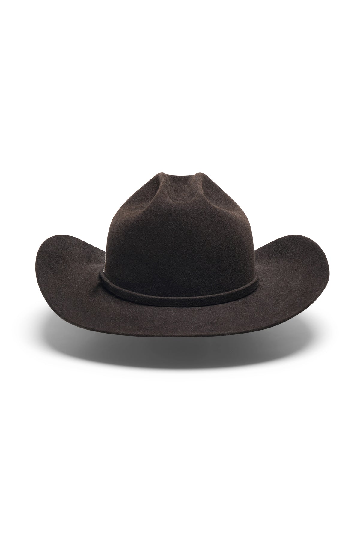 Dark brown felt cowboy hat handmade by SoonNoon in Stockholm