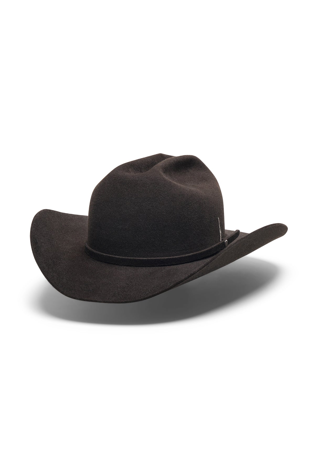 Dark brown felt cowboy hat handmade by SoonNoon in Stockholm