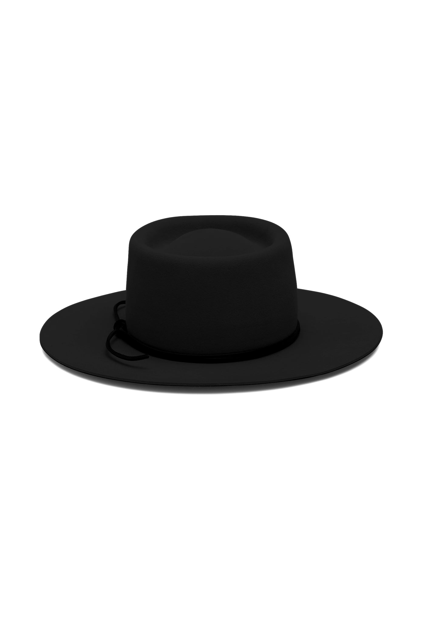 black bolero felt hat, handmade in stockholm by soonnoon